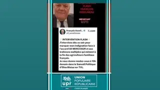 🚨 FLASH INFO & ASSELINEAU et le SCANDALE  de l&rsquo;ACCORD- UE-MERCOSUR 
