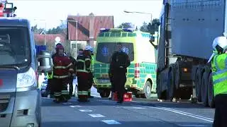 MAND DR&AElig;BT I TRAFIKULYKKE