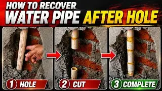 How to fix a CPVC pipe with a hole || What is the best way to recover Plumbing pipes