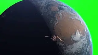 Earth Spinning on GREEN SCREEN [FREE USE]