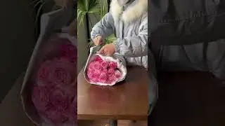 Pink Roses Bouquet Packaging Tutorial