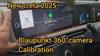 New creta 2025 Blaupunkt android music system and 360&deg;camera calibration setting home delivery