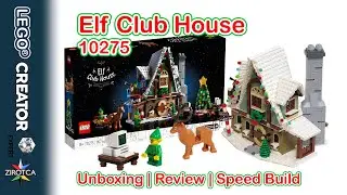 Christmas LEGO 10275 Elf Club House - Unboxing, Speed Build & Video Review | LEGO Creator 10275