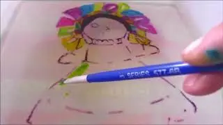 GELATINA PINTADA A MANO CON TRANSFER CASERO/JELLY-LU