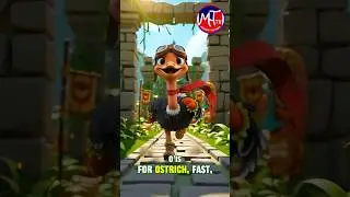 JUNGLE RUN! 🏃&zwj;♂️ Learn ABCs & Animal Song & Sounds | Fun 3D Rhymes for Kids | M to P Animal Rhymes