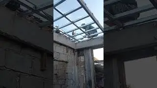 welding floor joist using tubular pipe #skilled #arcwelding #realestate #lowcost #apartment