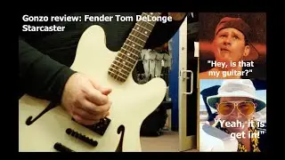 Gonzo Review | @fender Fender Tom DeLonge Signature Starcaster @blink182 #guitarreviews
