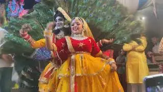 krishna Radha ki jhanki ❤️#krishnaradha #jagran #delhi #bestjhanki2023##like  #subscribetomychannel
