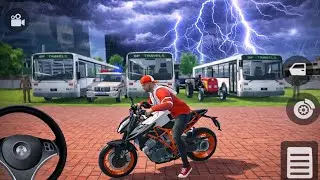 Franklin parked three buses in his garden and drove tractors and police cars 🎮 indian Theft Auto &hearts;️