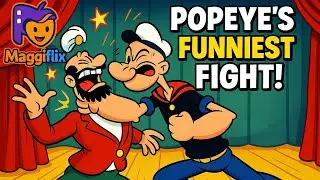 Popeye vs Brutus in Court! | #Popeye #ClassicCartoons #OliveOyl #oldisgold  #Maggiflix #SpinachPower