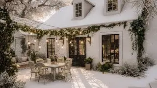 Quiet Winter Garden Jazz ☕ Relaxing Winter Coffee Ambience ❄️ Cozy Coffee Music for Peaceful Moments