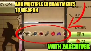 Shadow fight 2 how to ADD MULTIPLE ENCHANTMENTS to weapon using Quickedit and Zarchiver!