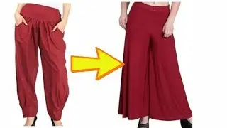 Convert/Reuse SALWAR into PALAZZO Pant only in 10 Minutes