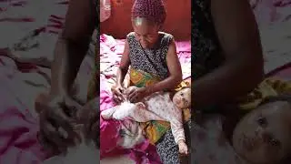 After his bath, grandma steps in to dress baby Eric with so much love. Family moments we cherished 