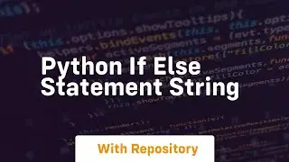 python if else statement string