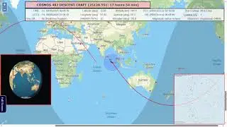 Kosmos 482 Reentry Realtime Tracking | Soviet Venus Probe Falling to Earth 2025