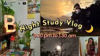 Night Study Vlog📚🌙|Calm & Focused Study Session#studyvlogs#sinhala