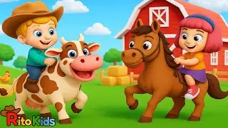 &iquest;D&oacute;nde est&aacute; la vaca Lola? parte #2 &iexcl;Aventuras en la granja! | Ritokids