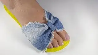 Tutotial de Como Fazer Um Chinelo Decorado Com Tecidos Passo a Passo - Marah Santos