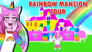 Me And SANNA Toured This HUGE RAINBOW CASTLE !! (Roblox)