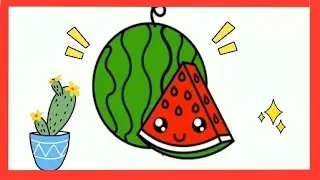 🍉Learn How To Color a Watermelon! 🍉 #fyp  | Fairytale Express✨