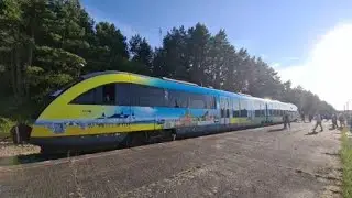 Fahrt mit dem Sonderzug der DB Regio |  Typ BR 642