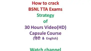 How to Prepare For BSNL TTA/JE 2016 exam?