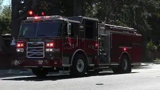Menlo Park Fire Protection Dist. Engine 1 (Reserve) Responding