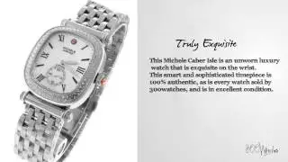 Michele Caber Isle Stainless Steel Diamond Watch