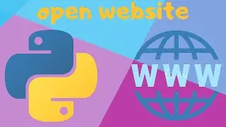 how to open a website using python [webbrowser]
