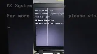 FAST Fix for Boot Device Not Found Error!