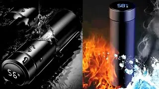 Thermal Bottle With Digital Thermometer 500ml Led