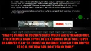 Autism Faker Andrew Ditch Thinks up Excuses to Not Help his Mother Because he Wants Dat Help