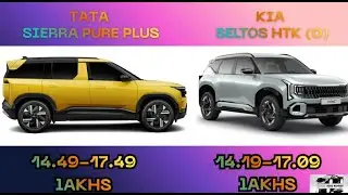 Tata Sierra Pure Plus vs Kia Seltos HTK (O) || Major differences
