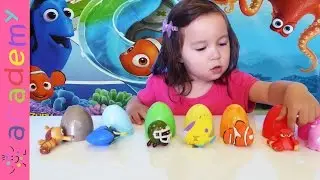 Learn Colors & Disney Characters in Chinese with FINDING DORY Surprise Eggs for Toddlers and Kids