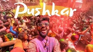 Pushkar Holi | Trance Party | Color Festival India | Pushkar Vlog |Travel guide| Ajinkya Band