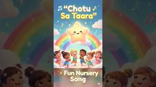 Chotu Sa Taara ⭐ | Fun Nursery Rhyme | Kids Cartoon Song | Hindi Baby Song #nurseryrhyme #nursery
