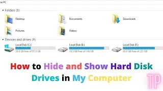 How to a hidden hard drive  | How to Hide and Show Hard Disk Drives in My Computer