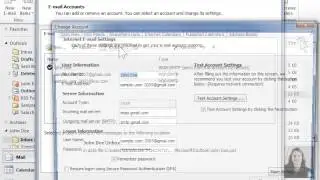 Outlook 2010 View or Change E-mail Account Settings