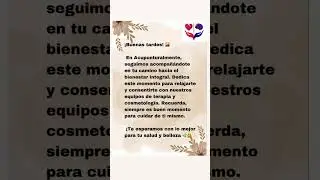 #BienestarIntegral#TerapiaYBelleza#CuidadoPersonal#Relajaci&oacute;nTotal#Acupunturalmente