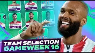 CALAFIORI OUT! FPL Gameweek 16 TEAM SELECTION TRANSFER Tips and CAPTAIN 