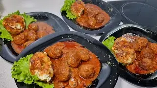 Qofte me salc dhe patate n&euml; fur&euml;,nj&euml; dark&euml; shum&euml; e shijshme