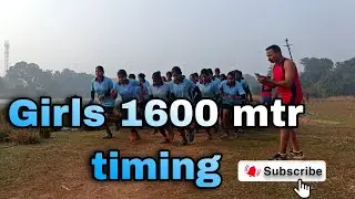 GIRLS 1600 MTR TIMING || MAA TARINI A.K. PRATISTHAN (DEFENCE ACADEMY),9937649898