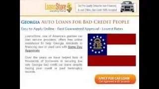 Bad Credit Auto Loans In Georgia