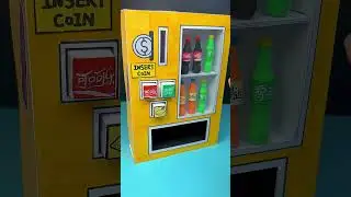 DIY Coca-Cola Claw Machine with Paper _ Paper Craft Ideas #short #papercraft (3)