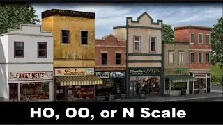 Model Trains | How to Make A Scale Model Street Scene For HO OO or N Trains 🔥