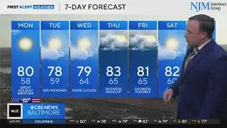 Nice, fall-like weather on Labor Day in Maryland