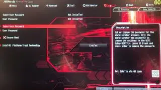Turn On Intel Platform Trust Technology TTP ASRock Fatality Gaming ITX AC Mobo. for Win 11 Install