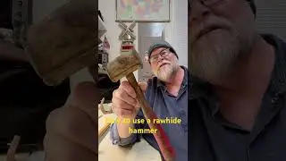 How to use a rawhide hammer. #rawhide #vintagetools