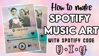How to make SPOTIFY MUSIC ART WITH SPOTIFY CODE | DIY SPOTIFY ART FRAME | SPOTIFY GLASS PLAQUE